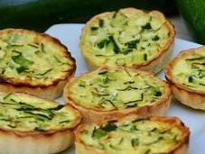 Quiches légères courgettes
