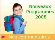 Rentrée scolaire 2008 nouveaux programmes