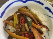 Courgettes Sichuan sautées