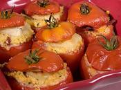 Tomates farcies chèvre lardons
