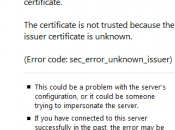 www.certification.tn uses invalid security certificate!