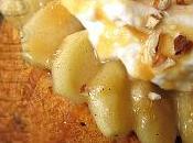 Gâteaux citrouille, fourrés mousse l'érable pommes caramélisées
