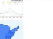 Google Trends Carte l'Evolution Grippe