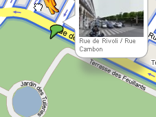 Meilleure intégration Street View Google Maps