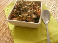 Crumble champignons sauvages, sans gluten