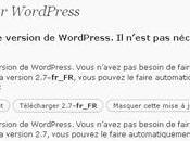 Passage version wordpress