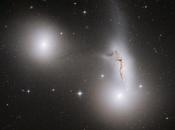 Trois galaxies collision photographiées télescope Hubble
