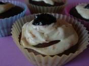 Peanut butter blueberry jelly cupcakes