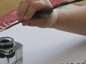 Plumes corbeau encre myosotis