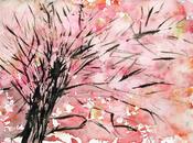 printemps arrivé cerisiers Japon sont fleurs