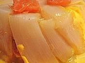 Timballes d’asperges saumon crème safran