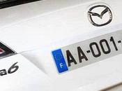 nouvelle plaque d'immatriculation AA-001-AA attribué à...