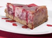 Cheesecake griottes pétales rose