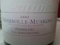 Chamnbolle Musigny Amoureuses Amiot-Servelle 2003