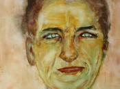 Auto portrait, l’aquarelle, technique humide self watercolor,