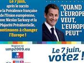 Sarkozy, tête gondole l'UMP pour l'Europe