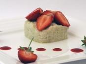 "Gâteau" lait rhubarbe fraises