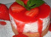 Cheesecake "sans cuisson" -fraises- fève Tonka!!