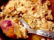Crumble abricot framboise