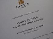 ventes privées Lanvin boutique