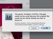 Astuce retrouver photos disparues pour Lightroom