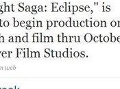 Eclispe dates tournage annoncées