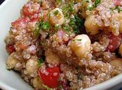Salade quinoa pois chiches tomates