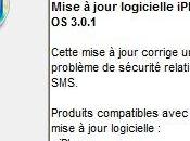 firmware 3.0.1 corrige faille