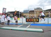 Slackline fête sports Neuchâtel.