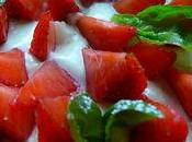 Tarte fraises basilic, crème pâtissière l'huile d'olive