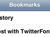 iPhone installer bookmarklet pour twitter lien