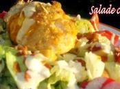 Salade césar escalope poulet panée fourrée cheddar