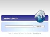 Vous connaissez Arora? C’est nouveau navigateur web!