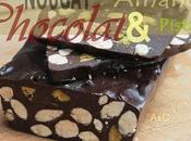 Nougat chocolat Noir incrusté amandes pistaches grillées ..ou Rien