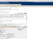 nouvel éditeur message dans Blogger