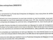 Publication d'entreprises 2009/2010 autre arnaque
