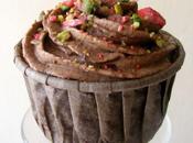 Cupcakes 100% chocolat agrémentés pistaches pralines