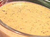 Veloute courgettes fromage frais piment d'espelette