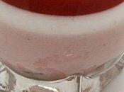 Panna cotta fraise lait coco