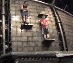 Lemieux s'entraine trampoline