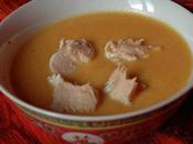 Soupe courgettes patates douces thaï saumon acidulé