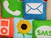 icônes iPhone coussins