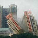 Démolition ratée d'un immeuble Chine