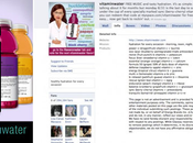 Intégrer logo Facebook packaging pour recruter Fans: Vitaminwater