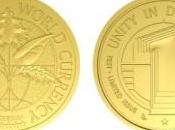 pièces d’or d’argent avec logo Nations Unies