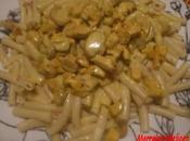 Macaronis sauce crème escalope champignons
