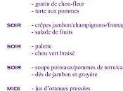 menus semaine