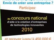 concours 2010 création d’entreprises innovantes ouvert