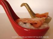 Cuillères saumon façon Sushi
