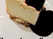 Cheesecake vanille coulis myrtilles